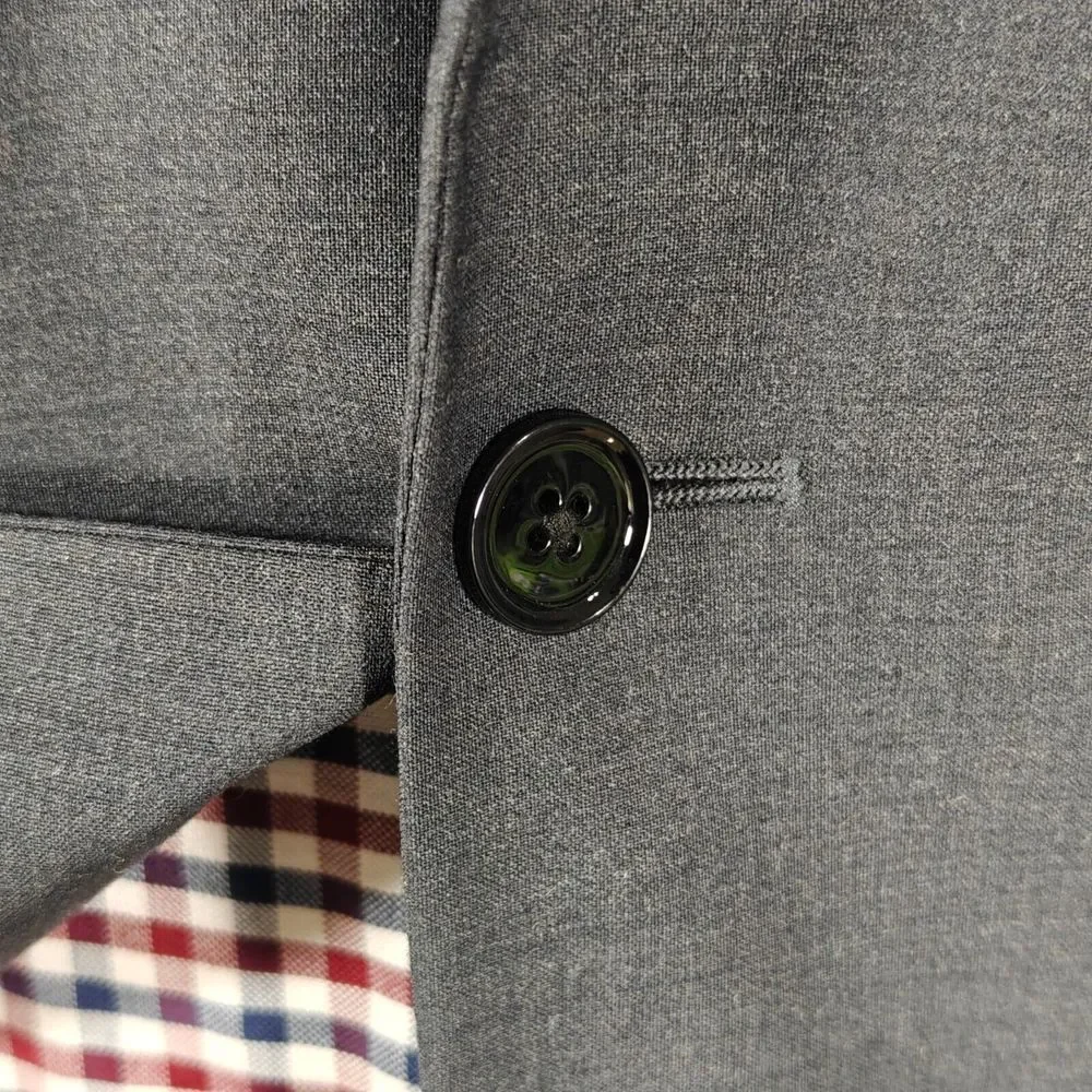 Express Photographer Men's Sport Coat‎ Blazer CH Gray Wool Blend Slim Fit 42L